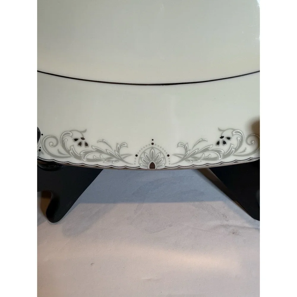 Noritake Venetian Scroll 7603 Oval Serving Platter 14